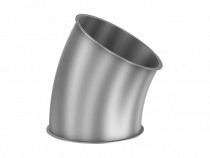 Отвод трубы R = 2 D, 30°