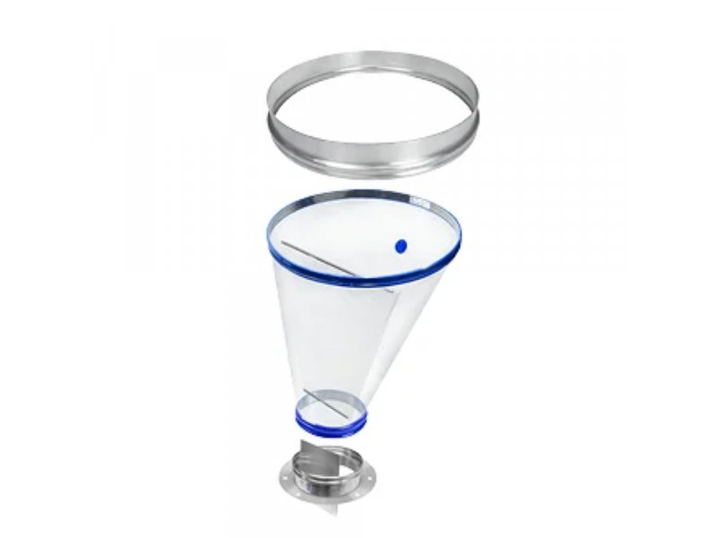 Прозрачный вентилируемый промежуточный бункер BFM® Venting Surge Hopper Connector
