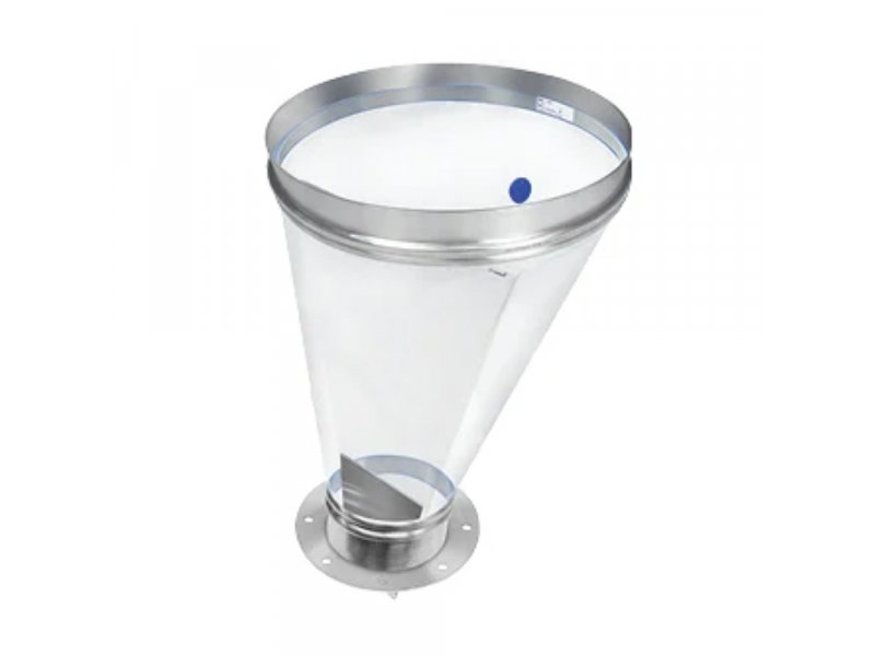 Прозрачный вентилируемый промежуточный бункер BFM® Venting Surge Hopper Connector