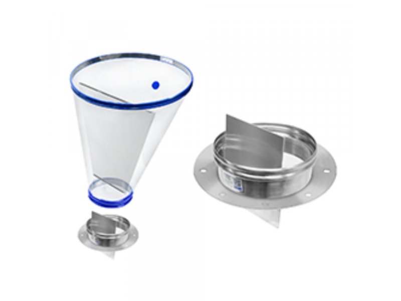 Прозрачный вентилируемый промежуточный бункер BFM® Venting Surge Hopper Connector