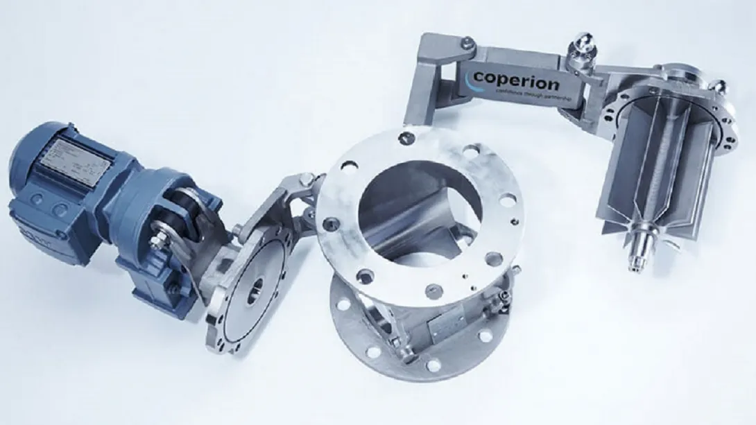 Шлюзовый питатель Coperion_ разборная конструкция для удобного обслуживания и точной подачи