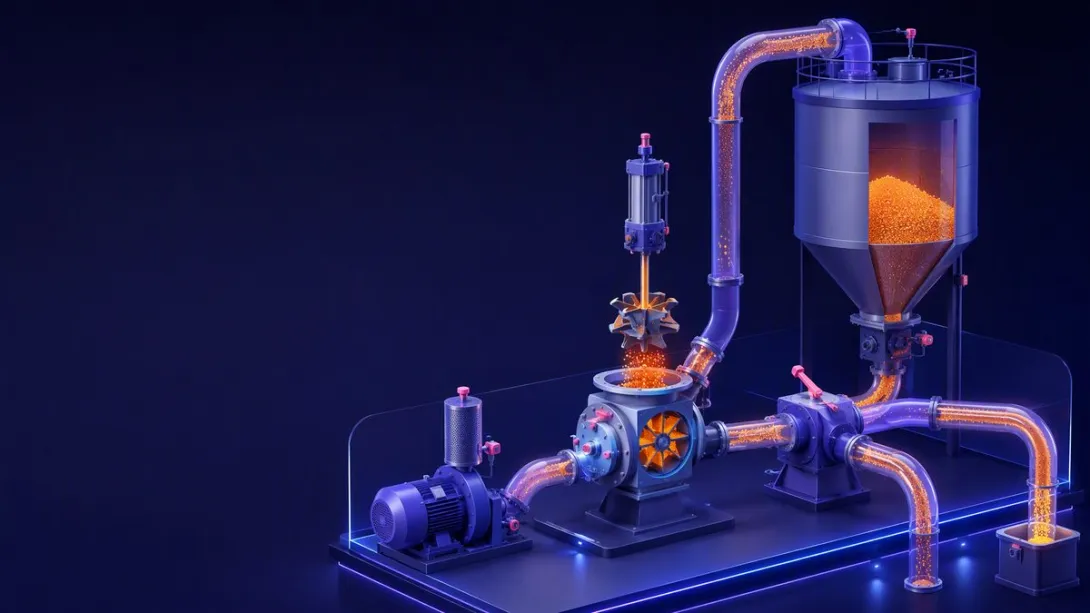 Обложка дайджеста: итоги POWTECH 2026 — пневмотранспорт, затворы, воздуходувки